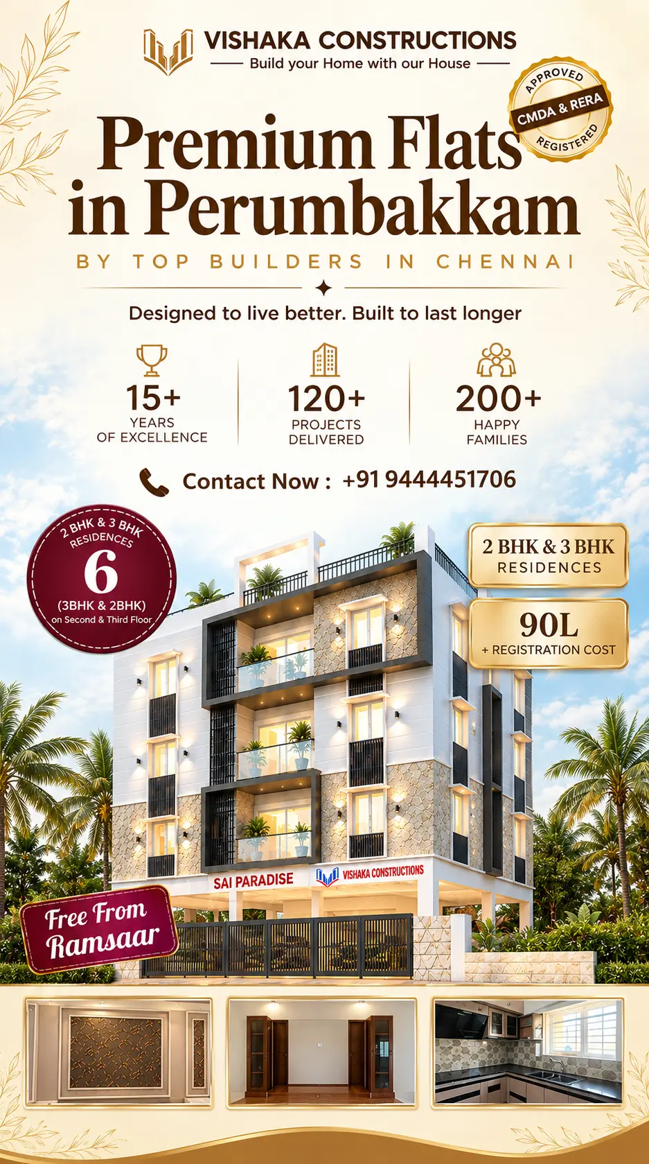 Vishaka Sai Paradise - Luxury Flats in Perumbakkam Chennai